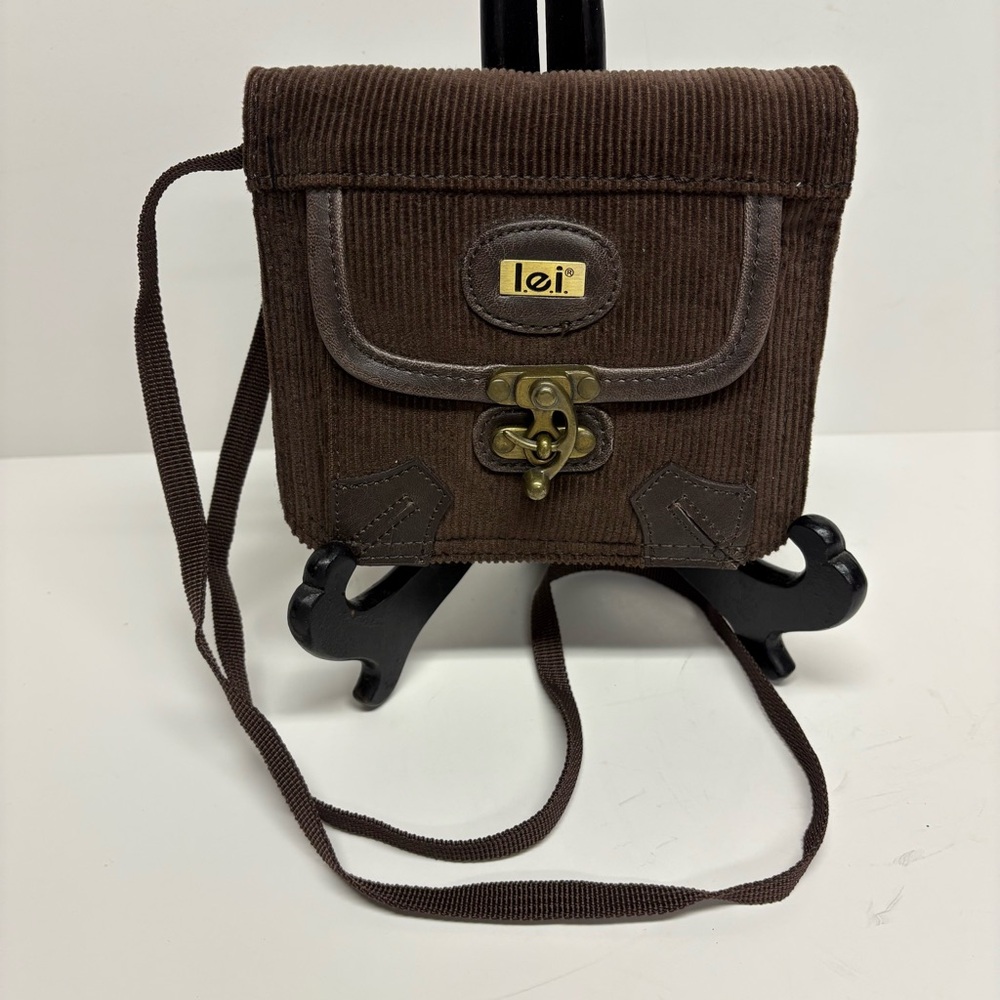 Lei Women’s Crossbody Purse Small Brown Corduroy